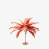 Feather palm bordlampe Rust