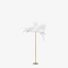 Feather palm gulvlampe Hvid