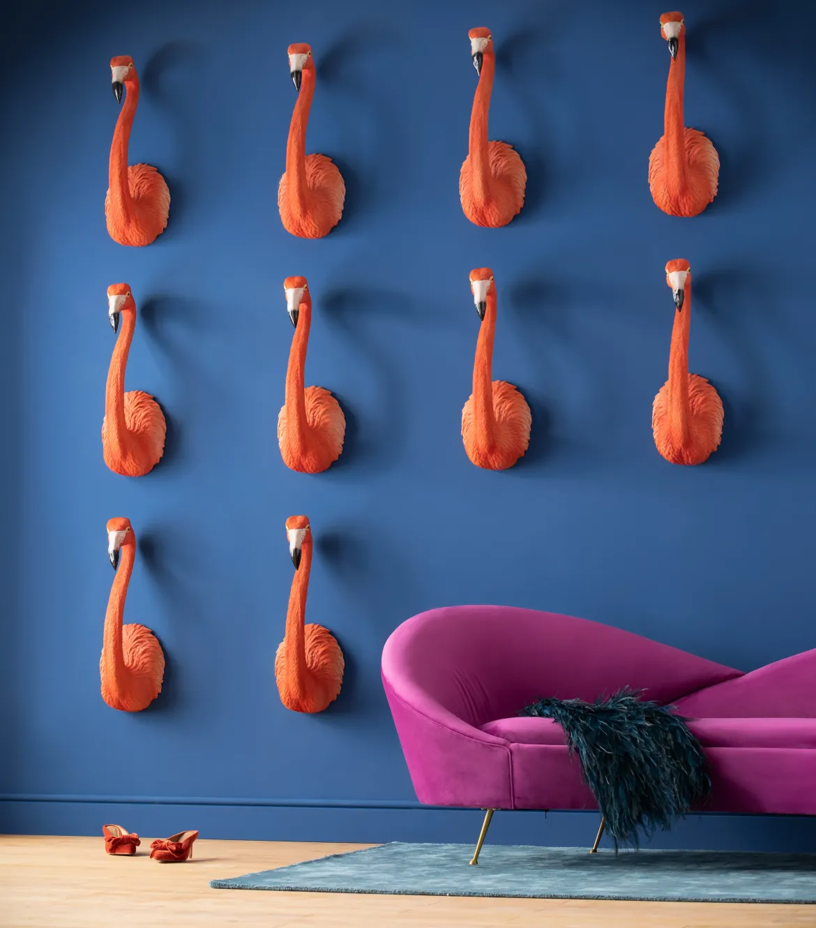 Flamingo vægdekoration Pynt