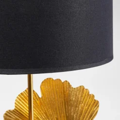 Flores bordlampe Guld/ sort skærm