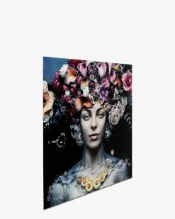 Flower art lady glas galleri Galleri