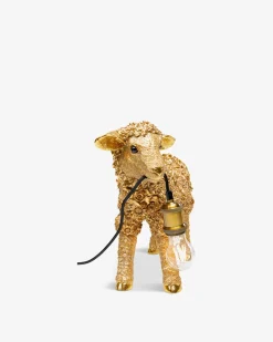 Flower sheep bordlampe Guld