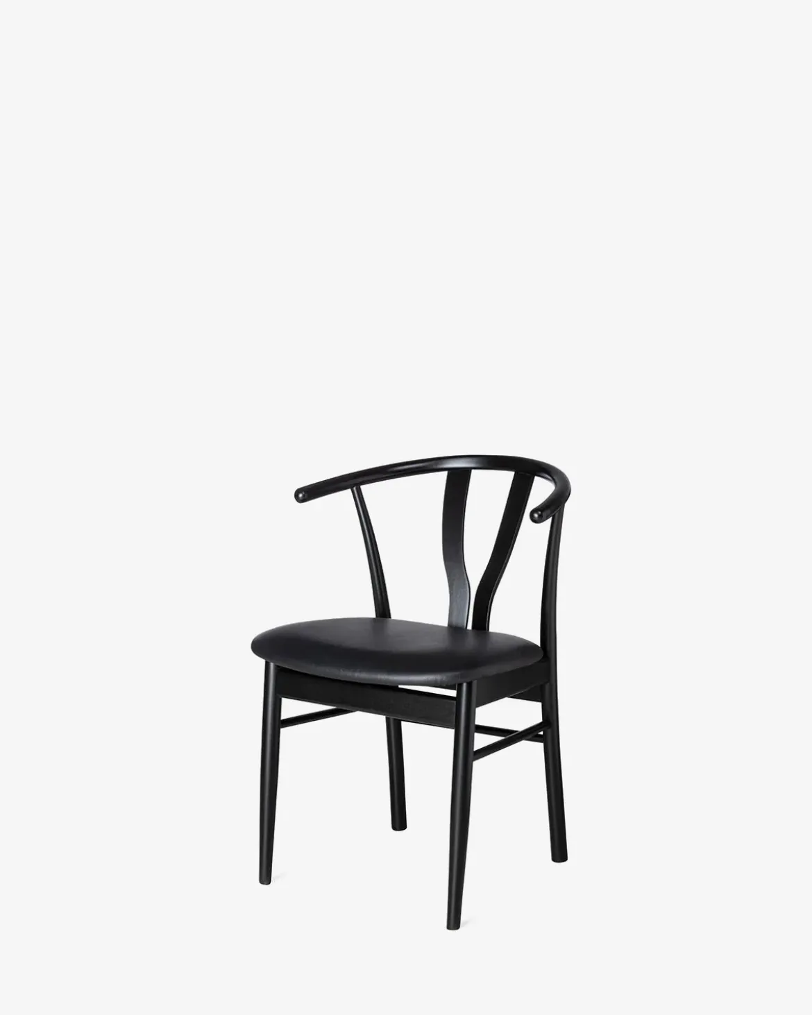 Freja spisebordsstol Sort lakeret