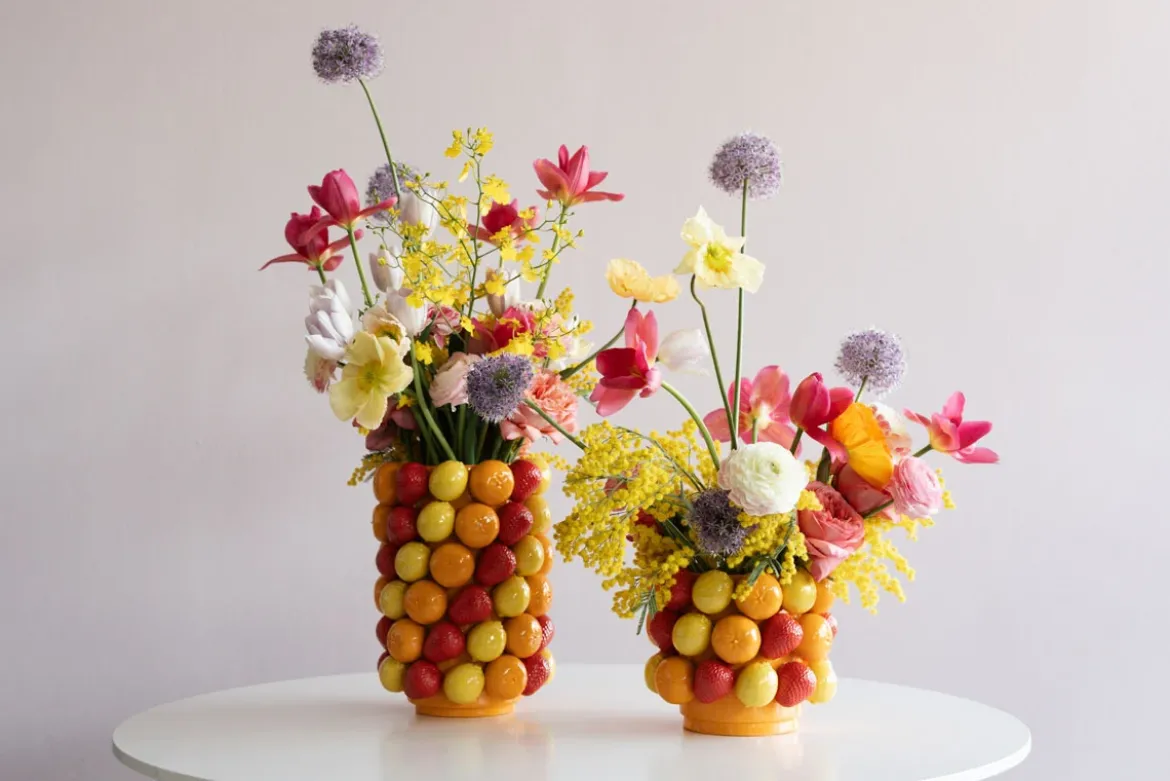 Frugt parade vase lav Vase