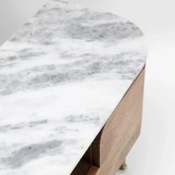 Grace lowboard mango/ hvid marmor top Opbevaring