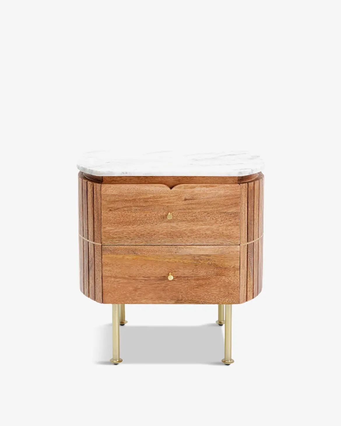 Grace sengebord Hvid marmor top