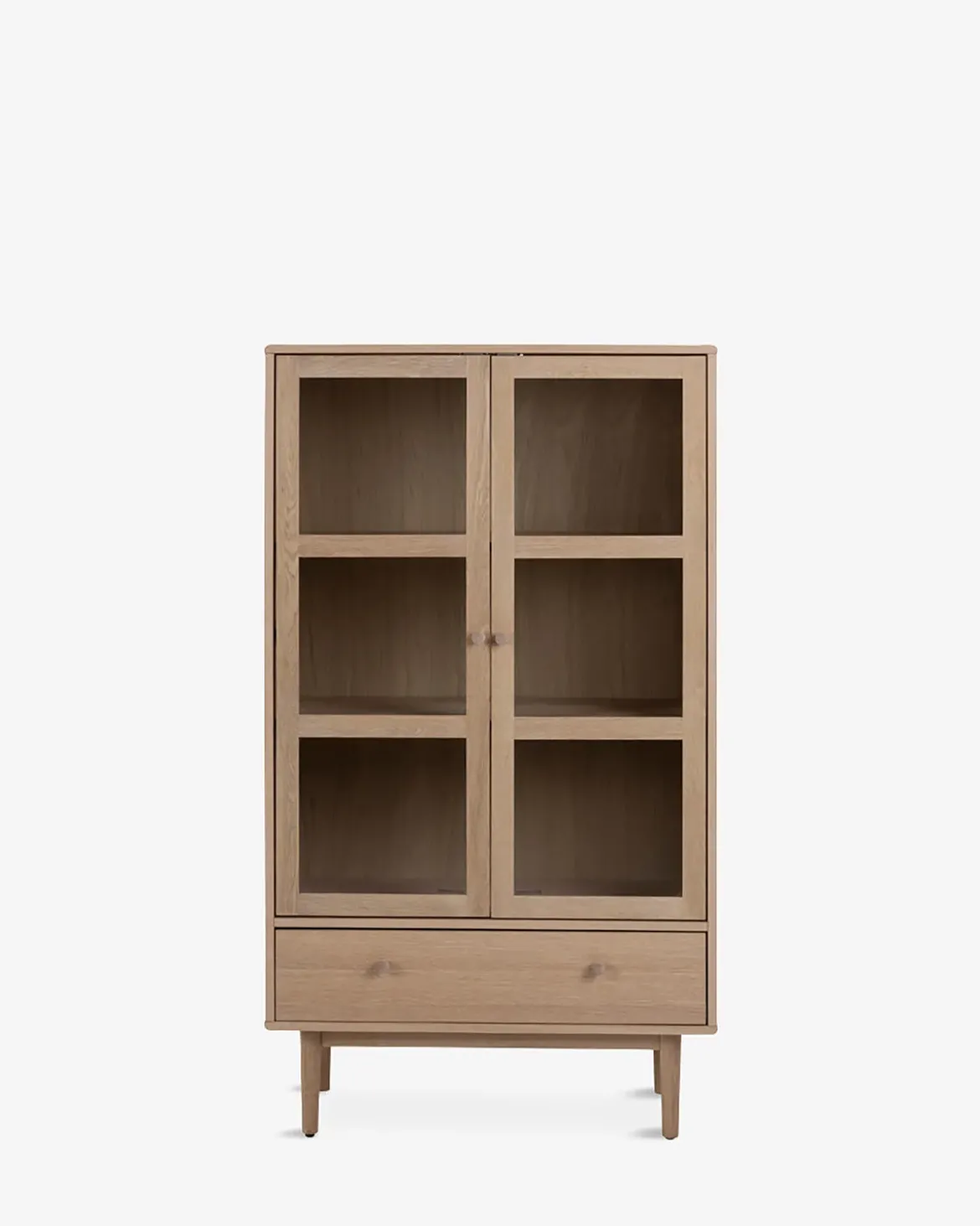 Hefe vitrine Eg hvidolieret