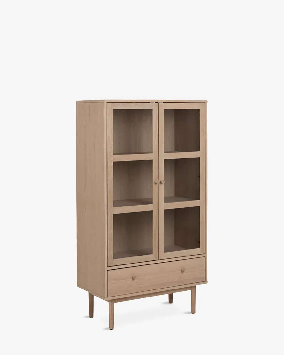 Hefe vitrine Eg hvidolieret