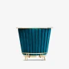 Hollywood bardisk Blå velour