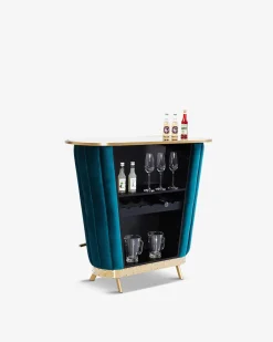 Hollywood bardisk Blå velour