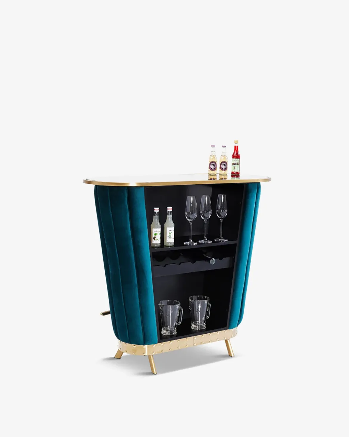 Hollywood bardisk Blå velour
