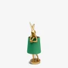 Kanin bordlampe Guld/grøn