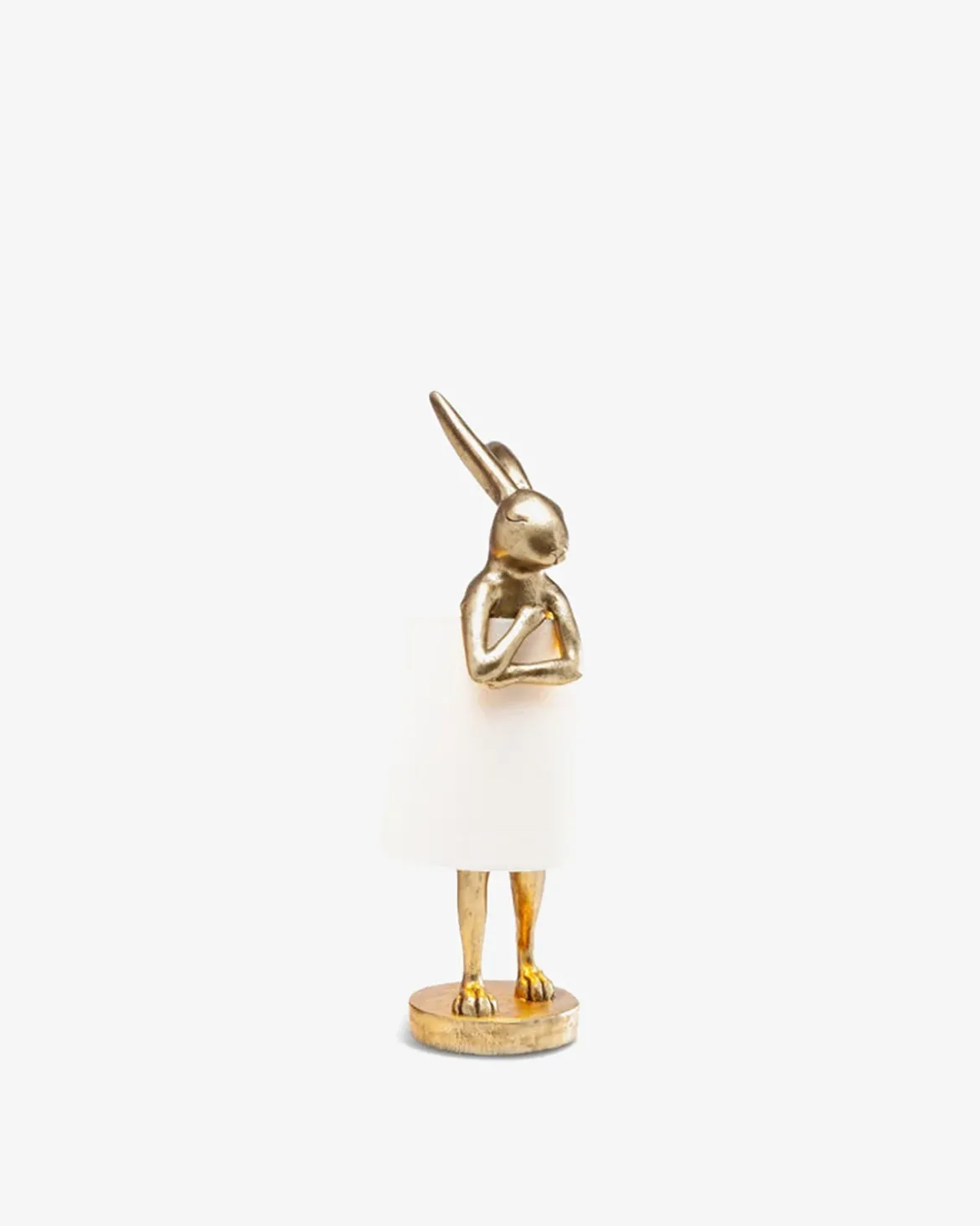 Kanin bordlampe m/skærm 50cm