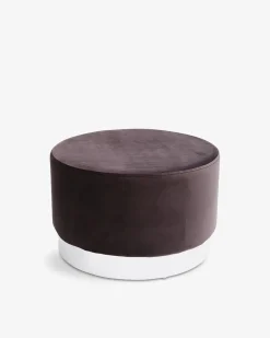 Kirsebær puf Mørkegrå