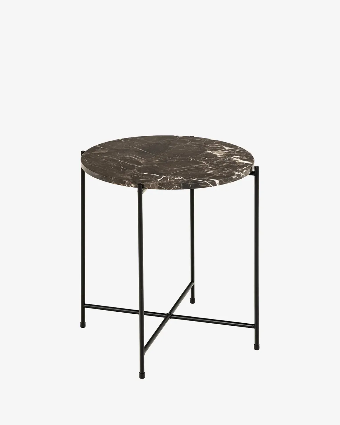 Light sidebord Brun marmor