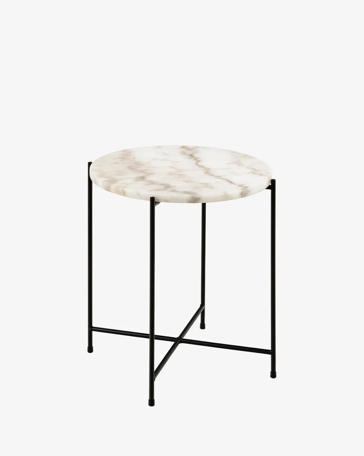 Light sidebord Hvid marmor