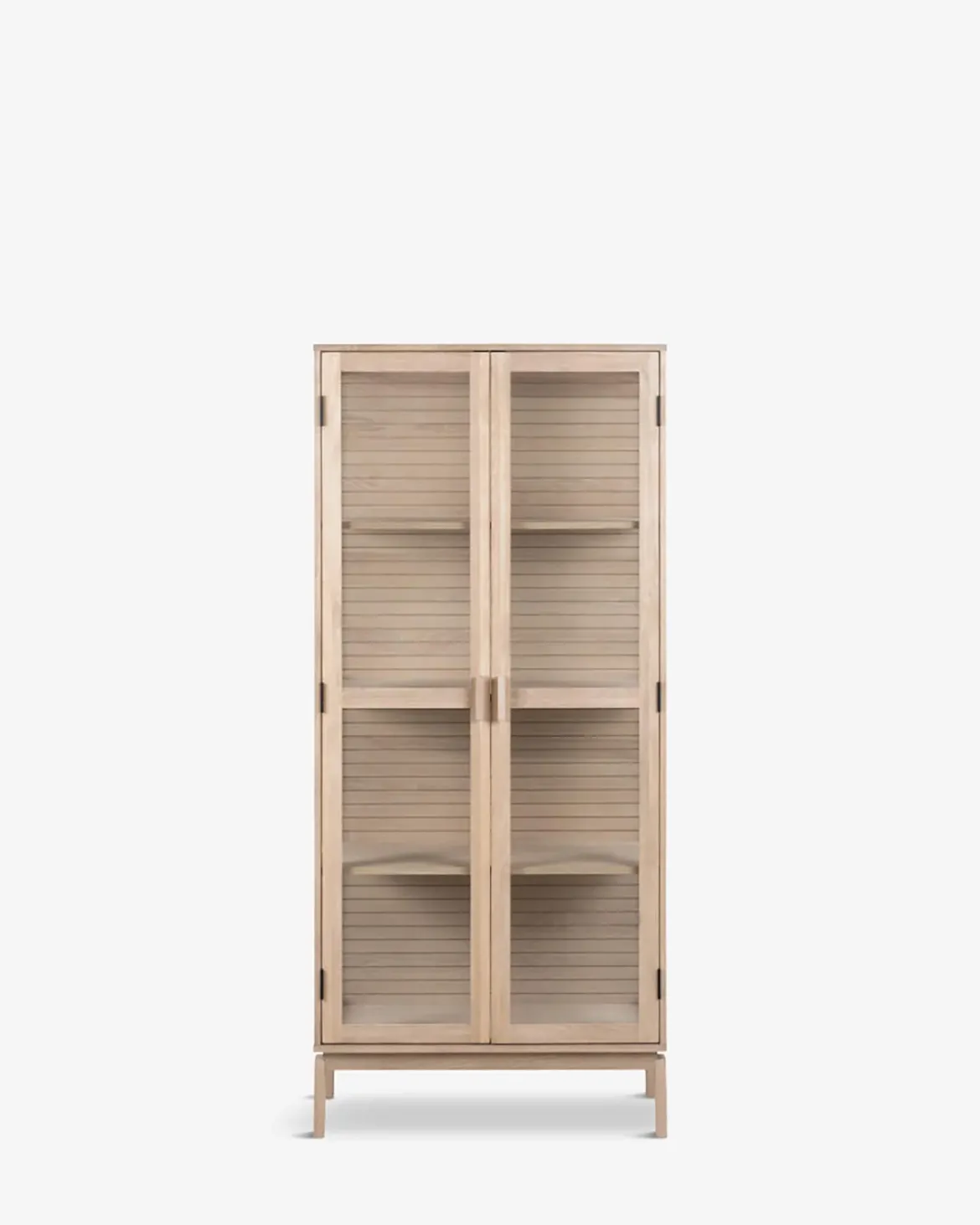 Linley vitrine Hvidpigmenteret eg