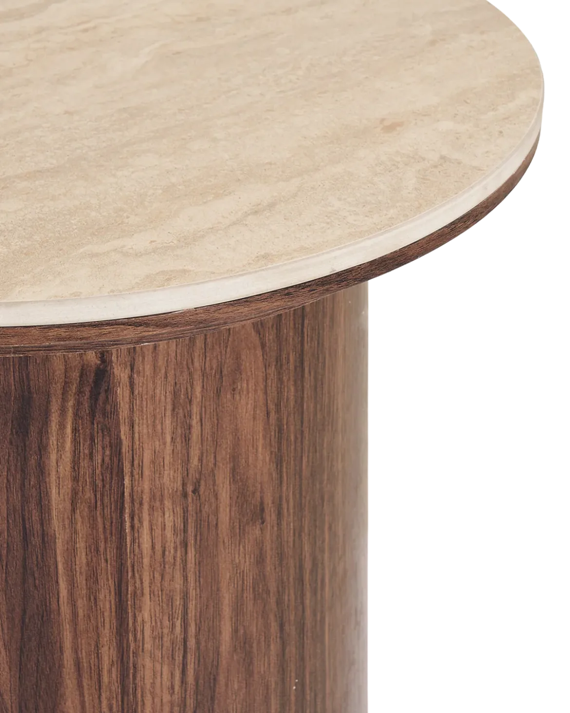 Livano hjørnebord rundt Keramik Ø45 cm