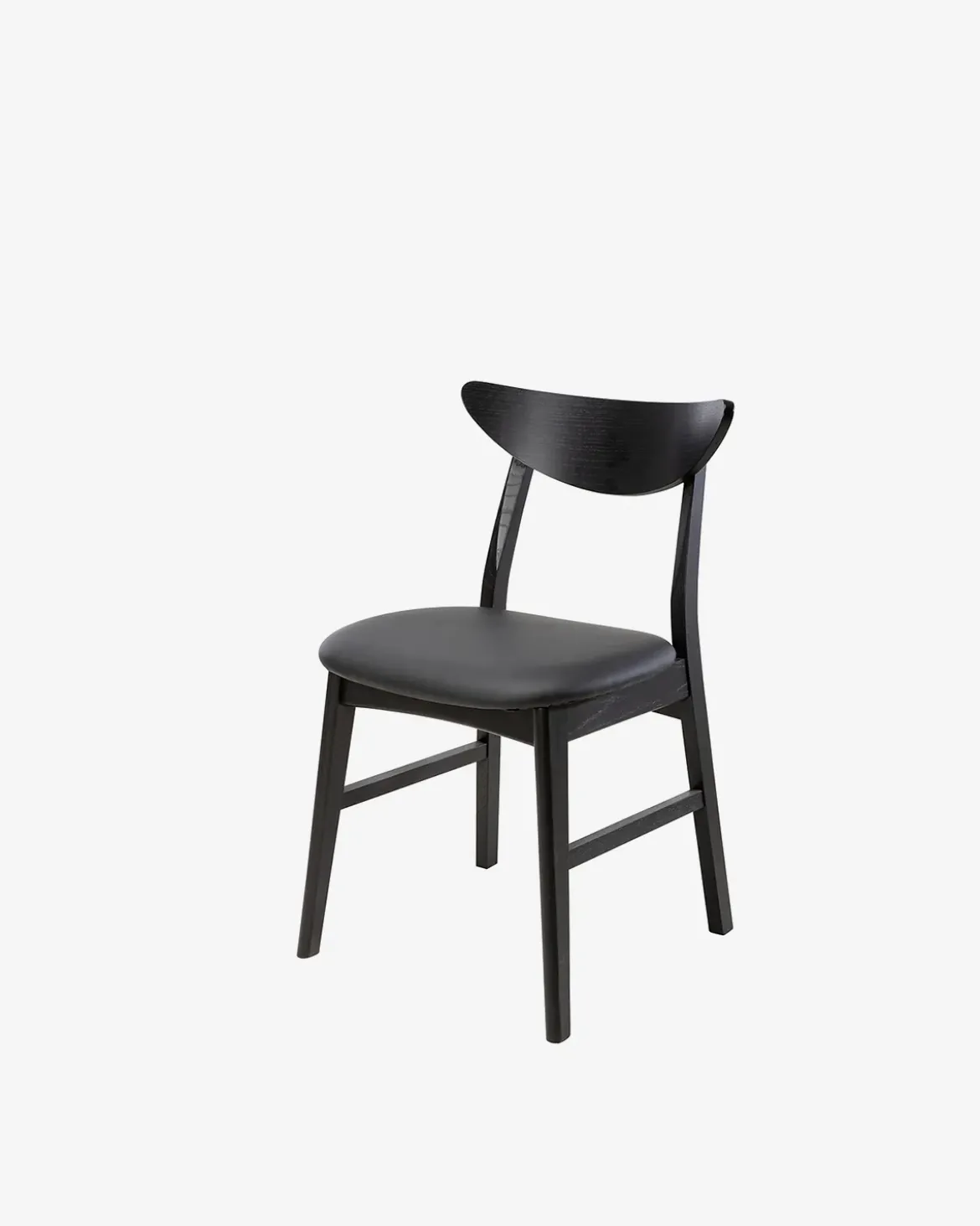 Liva spisestol sortbejdset eg