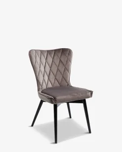 Marshall spisebordsstol Grå velour
