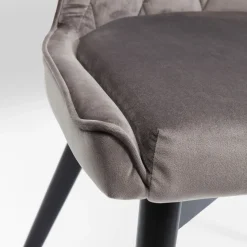 Marshall spisebordsstol Grå velour
