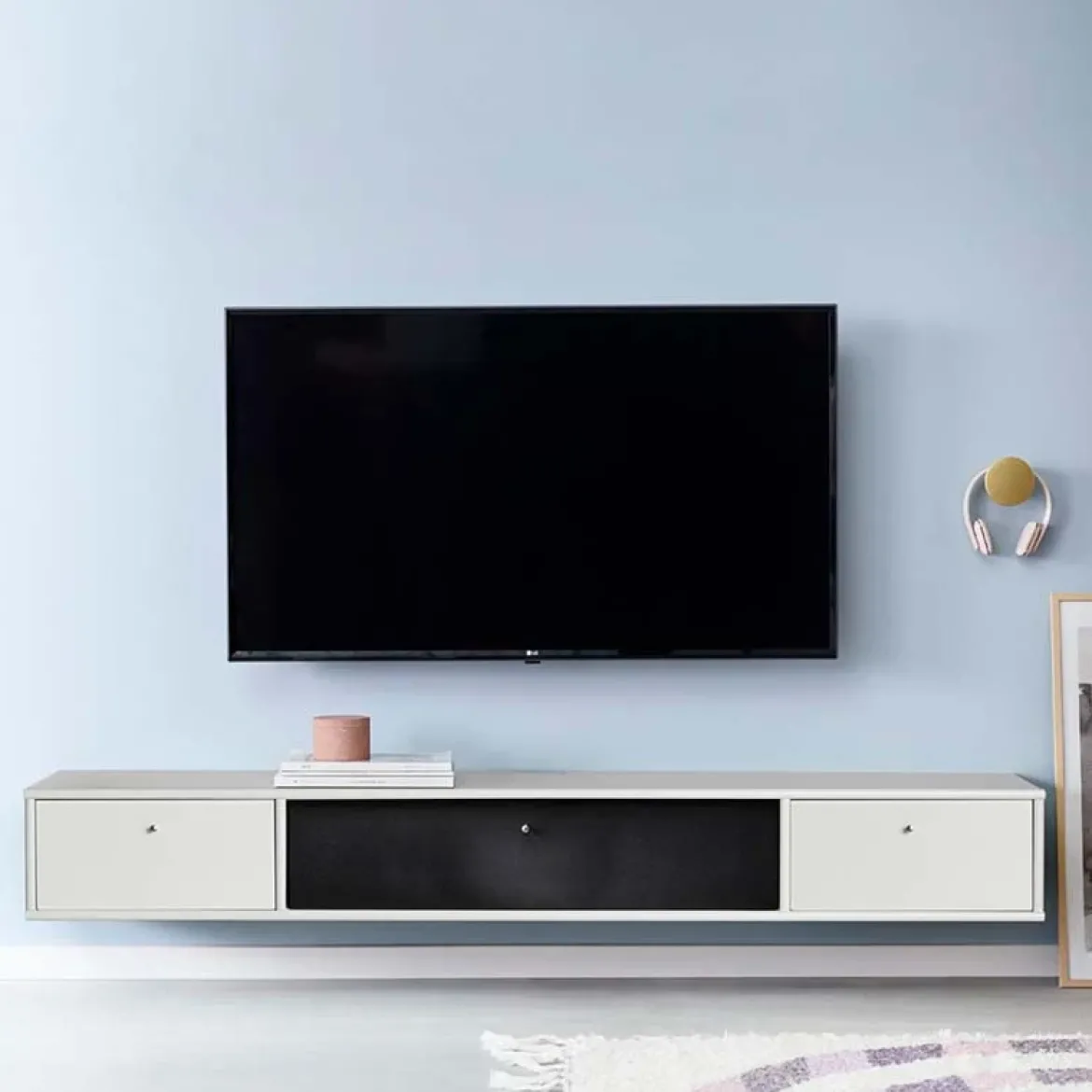 Mistral tv-bord Lys grå