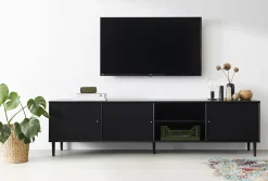 Mistral TV-bord Sortbejdest eg