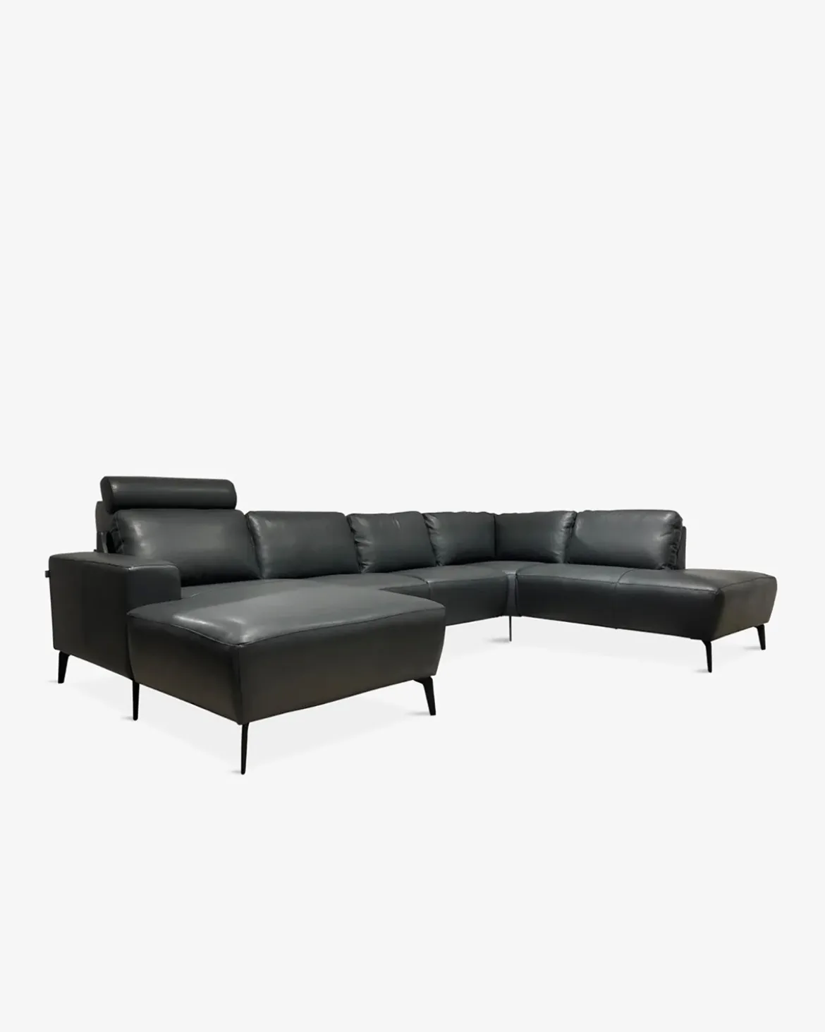 Modu byggesofa Antracite læder