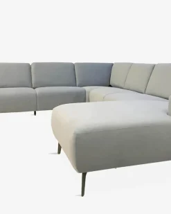 Modu byggesofa Lysegrå velour