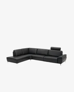 Modu hjørnesofa m/openend Sort læder