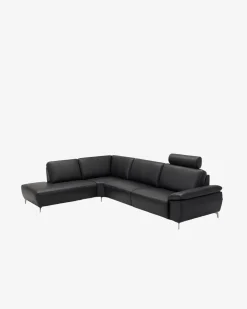 Modu hjørnesofa m/openend Sort læder
