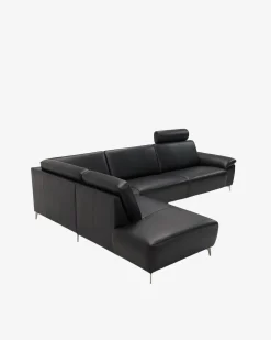 Modu hjørnesofa m/openend Sort læder