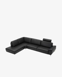 Modu hjørnesofa m/openend Sort læder