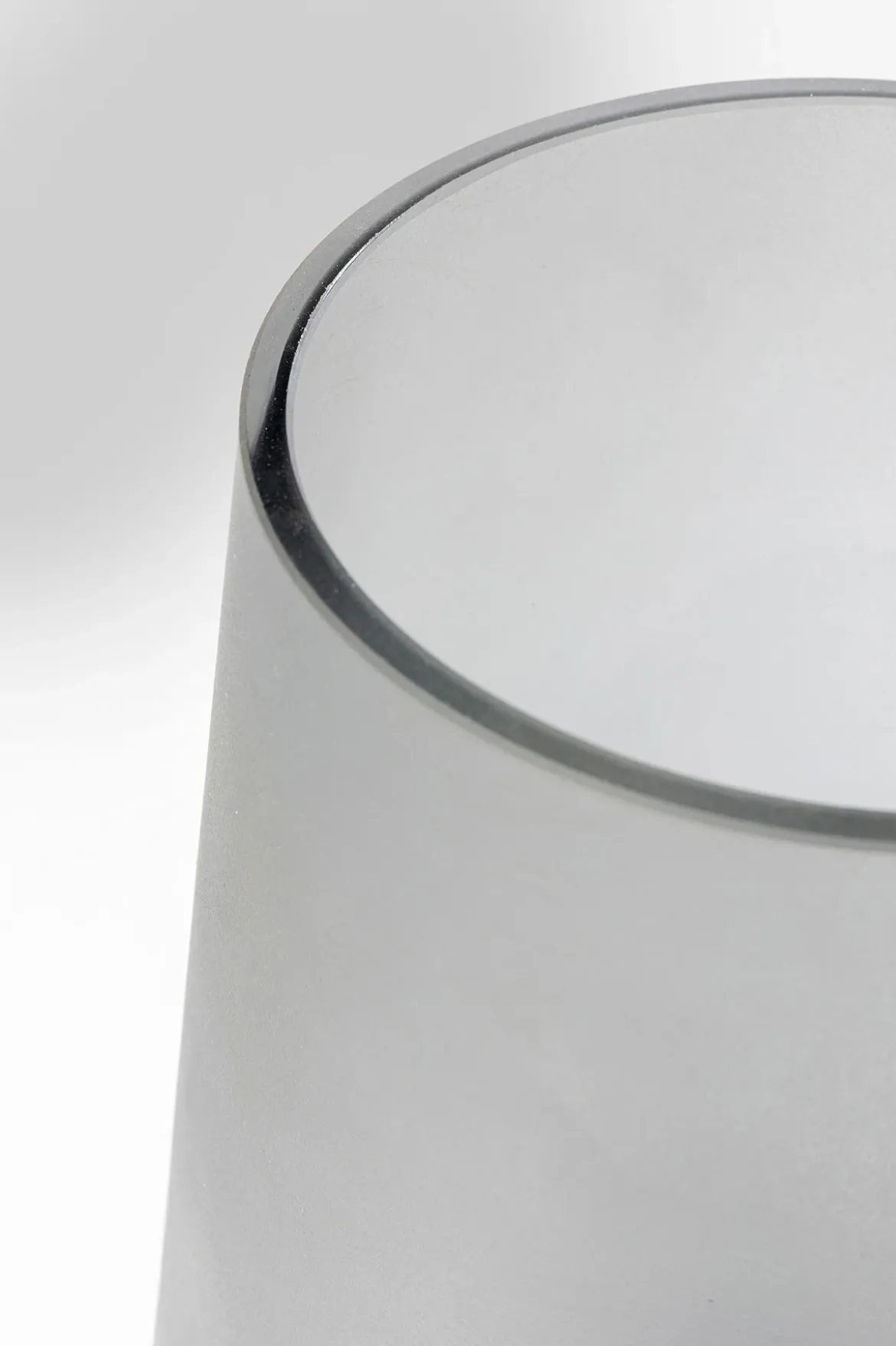 Noble ring vase Mat grå glas