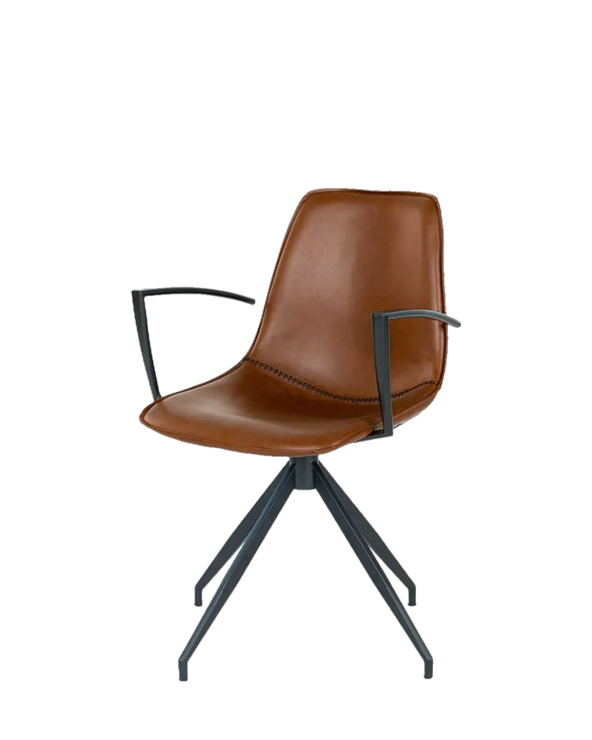 Noor spisebordsstol m. arm Cognac