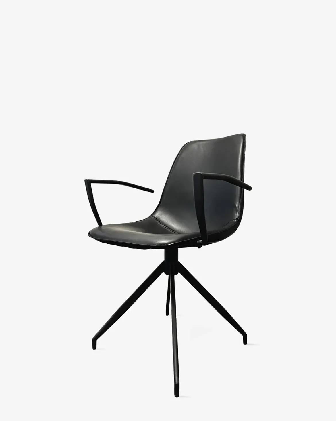 Noor spisebordsstol m. arm Sort