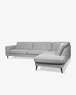 Nova hjørnesofa m/open end Lys grå