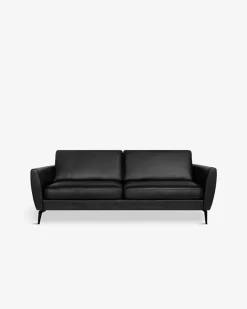 Nova modular 3 pers sofa Sort læder