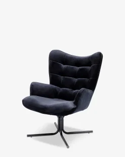Oscar drejestol Sort velour