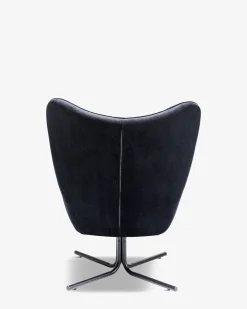 Oscar drejestol Sort velour