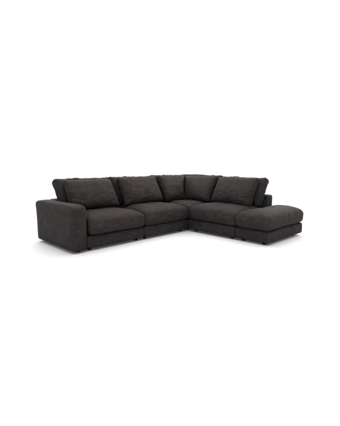 Rio hjørnesofa Højrevendt med pufafslutning