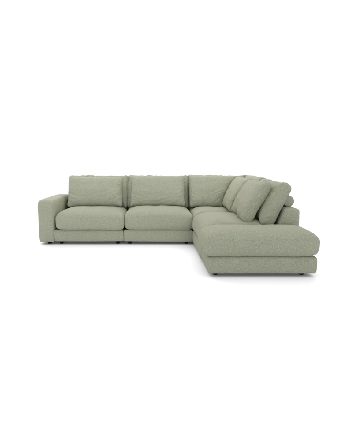 Rio hjørnesofa Højrevendt med pufafslutning
