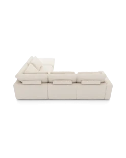 Rio hjørnesofa Højrevendt med stor pufafslutning