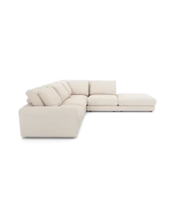 Rio hjørnesofa Højrevendt med stor pufafslutning