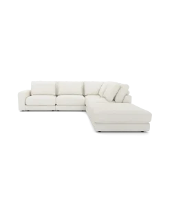 Rio hjørnesofa Højrevendt med stor pufafslutning
