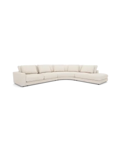 Rio hjørnesofa kurvet Højrevendt med open end