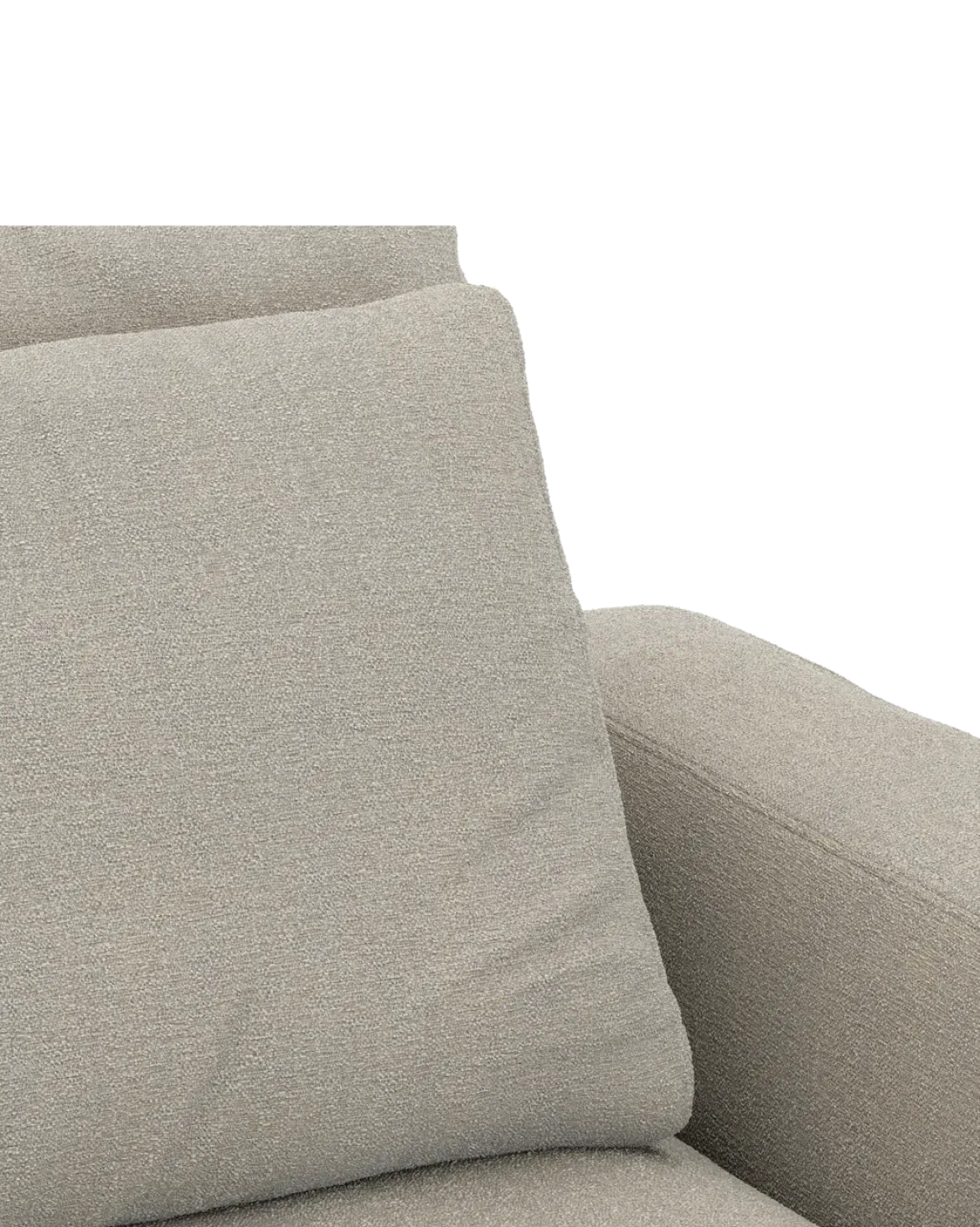 Rio hjørnesofa Venstrevendt med stor pufafslutning
