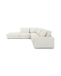 Rio hjørnesofa Venstrevendt med stor pufafslutning