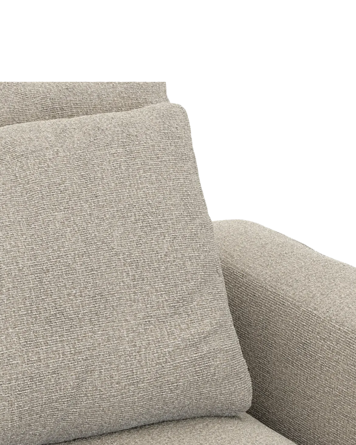 Rio hjørnesofa Venstrevendt med stor pufafslutning