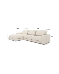 Rio Sofa Med chaiselong venstre og bred arm